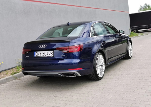Audi A4 cena 114000 przebieg: 39000, rok produkcji 2019 z Nysa małe 379